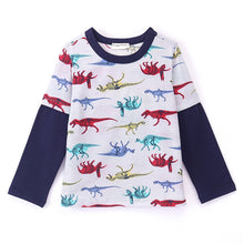 Load image into Gallery viewer, Dinosaur Printed Doctor Sleeves Tshirt