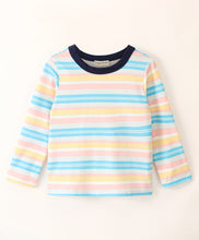Load image into Gallery viewer, Stripes Printed Full Sleeves Tshirt