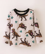 Load image into Gallery viewer, Dinosaur Printed Full Sleeves Tshirt