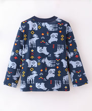 Load image into Gallery viewer, Bear Printed Full Sleeves Tshirt