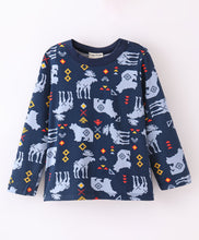 Load image into Gallery viewer, Bear Printed Full Sleeves Tshirt