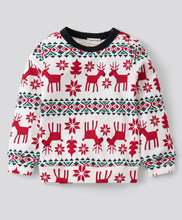 Load image into Gallery viewer, Jacquard Reindeer Printed Full Sleeves Tshirt