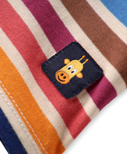 Load image into Gallery viewer, Striped Printed Half Sleeves Tshirt