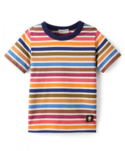 Load image into Gallery viewer, Striped Printed Half Sleeves Tshirt