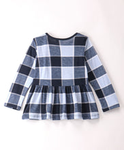 Load image into Gallery viewer, Checkered Frilled Full Sleeves Top