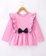 Load image into Gallery viewer, Polka Dots Frilled Full Sleeves Top