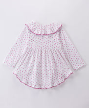 Load image into Gallery viewer, Polka Frilled High Low Full Sleeves Top