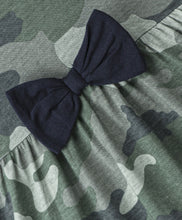 Load image into Gallery viewer, Camouflage Frilled High Low Full Sleeves Top