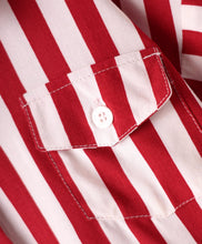 Load image into Gallery viewer, Striped Printed Half Sleeves Crop Shirt