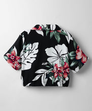 Load image into Gallery viewer, Floral Printed Half Sleeves Crop Shirt