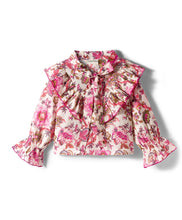 Load image into Gallery viewer, Floral Printed Frilled Full Sleeves Top
