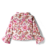 Load image into Gallery viewer, Floral Printed Frilled Full Sleeves Top