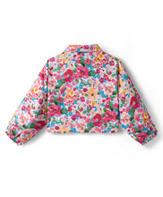 Load image into Gallery viewer, Floral Printed Collar Neck Full Sleeves Top