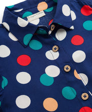 Load image into Gallery viewer, Polka Printed Collar Neck Full Sleeves Top