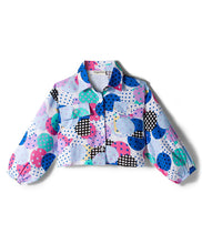 Load image into Gallery viewer, Polka Printed Collar Neck Full Sleeves Top