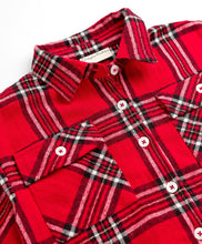 Load image into Gallery viewer, Checkered Cotton Collar Neck Full Sleeves Top