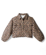 Load image into Gallery viewer, Leopard Printed Collar Neck Full Sleeves Top