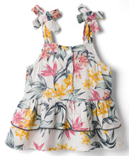 Load image into Gallery viewer, Floral Printed Woven Tiered Sleeveless Top