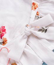 Load image into Gallery viewer, Cotton Woven Floral Printed Frilled Short Sleeves Top
