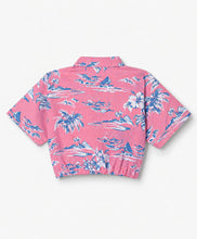 Load image into Gallery viewer, Cotton Floral with Knot Detailing Half Sleeves Top