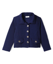 Load image into Gallery viewer, Waffle Knit Full Sleeves Solid Jacket Styled Top