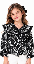 Load image into Gallery viewer, Woven Floral Printed Frilled Full Sleeves Top