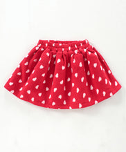 Load image into Gallery viewer, Hearts with Frill Polar Fleece Top Skirt Set