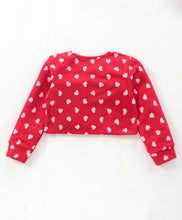 Load image into Gallery viewer, Hearts with Frill Polar Fleece Top Skirt Set