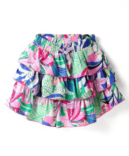 Load image into Gallery viewer, Floral Printed Frilled Layered Skirt