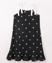 Load image into Gallery viewer, Stars Printed Bottom Frill Straped Nighty