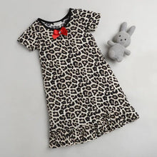 Load image into Gallery viewer, Leopard Printed Nighty - Brown