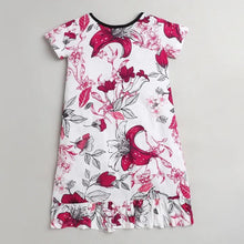 Load image into Gallery viewer, Floral Printed Nighty - Offwhite