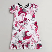 Load image into Gallery viewer, Floral Printed Nighty - Offwhite