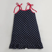 Load image into Gallery viewer, Abstract Open Strap Nighty - Navy