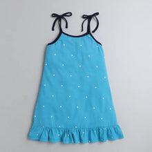 Load image into Gallery viewer, Polka Open Strap Nighty - Blue