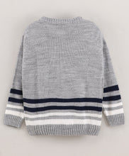 Load image into Gallery viewer, Ship Fine Knit Full Sleeves Pullover Sweater - Grey