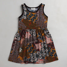 Load image into Gallery viewer, CrayonFlakes Soft and comfortable Abstract Printed Dress / Frock