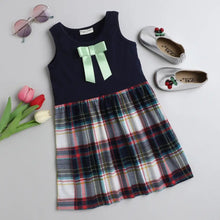 Load image into Gallery viewer, CrayonFlakes Soft and comfortable Checkered Printed Dress / Frock