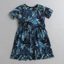 Load image into Gallery viewer, CrayonFlakes Soft and comfortable Forest Printed Front Frill Dress / Frock