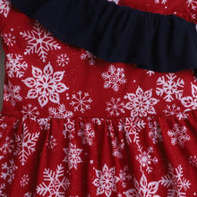 Load image into Gallery viewer, CrayonFlakes Soft and comfortable Stars Printed Front Frill Dress / Frock