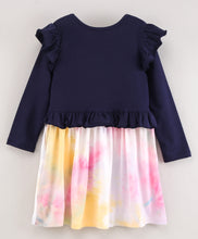 Load image into Gallery viewer, Tie and Dye Frill Full Sleeves Dress