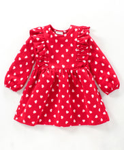 Load image into Gallery viewer, Hearts Polar Fleece Dress Cotton Leggings Set