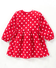 Load image into Gallery viewer, Hearts Polar Fleece Dress Cotton Leggings Set
