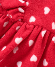 Load image into Gallery viewer, Hearts Polar Fleece Dress Cotton Leggings Set
