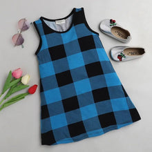 Load image into Gallery viewer, CrayonFlakes Soft and comfortable Checkered Printed Dress / Frock