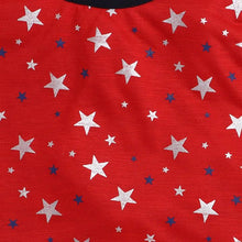 Load image into Gallery viewer, CrayonFlakes Soft and comfortable Stars Printed Dress / Frock - Red