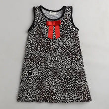 Load image into Gallery viewer, CrayonFlakes Soft and comfortable Animal Printed Dress / Frock