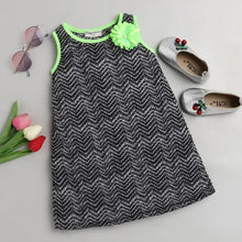 Load image into Gallery viewer, CrayonFlakes Soft and comfortable Abstract Printed Dress / Frock