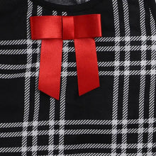 Load image into Gallery viewer, CrayonFlakes Soft and comfortable Checkered Printed Dress / Frock - Black