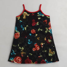 Load image into Gallery viewer, CrayonFlakes Soft and comfortable Floral Printed Closed Strap Dress / Frock